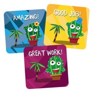 Cactus themed stickers from Teacher Stickers