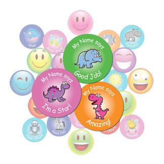 Cute Dinosaur Round Sticker Gift Pack
