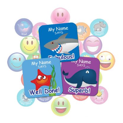 Sea Animal Square Sticker Gift Pack