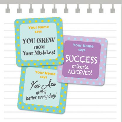 Growth Mindset Patterns Purple and Green from Teacher Stickers