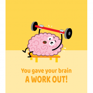 Growth Mindset Poster - You Gave Your Brain a Workout