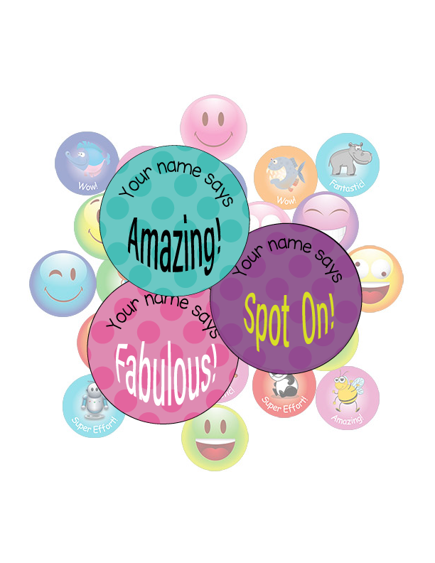 Teacher Stickers Gift Pack Polka dot theme