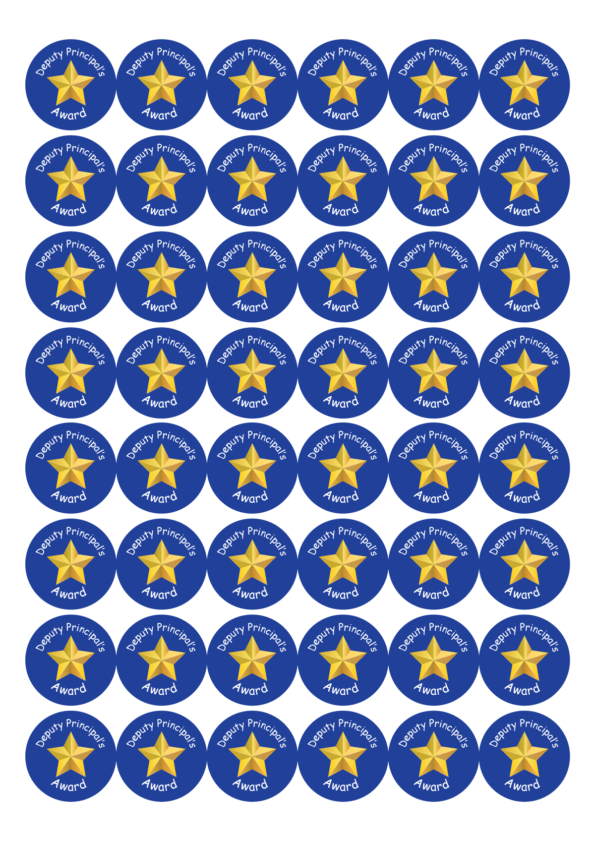 Deputy Principal's Award stickers - Image 2