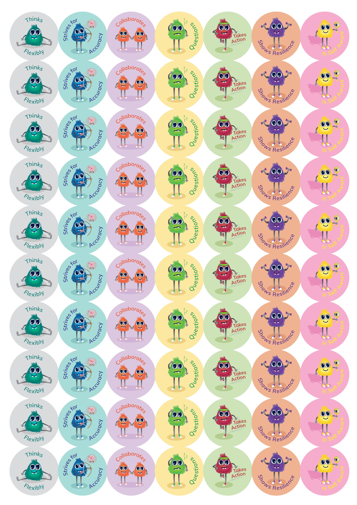 growth-mindset-monsters stickers