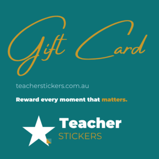 Teacher Stickers Gift Card